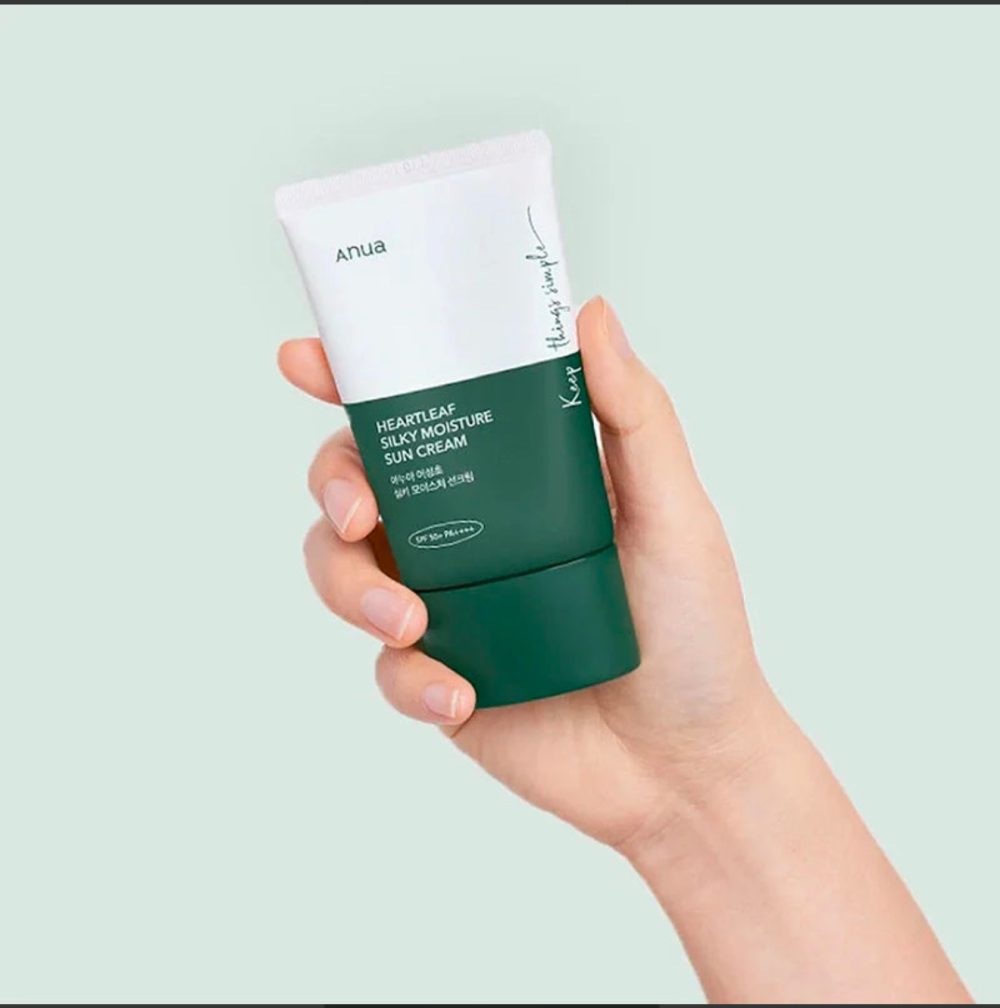Anua Heartleaf Silky Moisture Sun Cream spf 50+pa++++ 50 ml