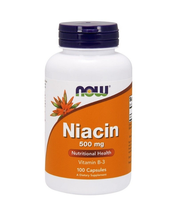 Now Foods Niacin 500mg Vitamine B3 100 Capsules