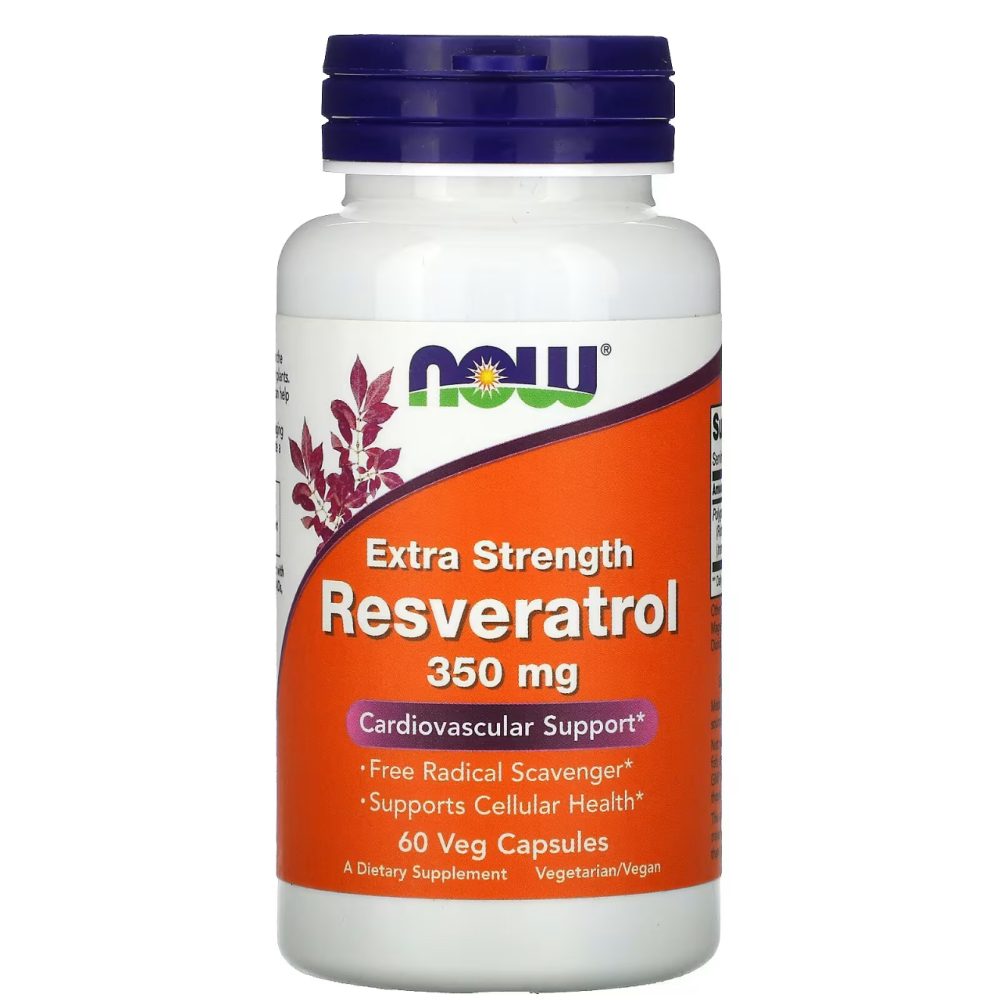 NOW FOODS RESVERATROL EXTRA STRENGTH 350 mg 60 capsules