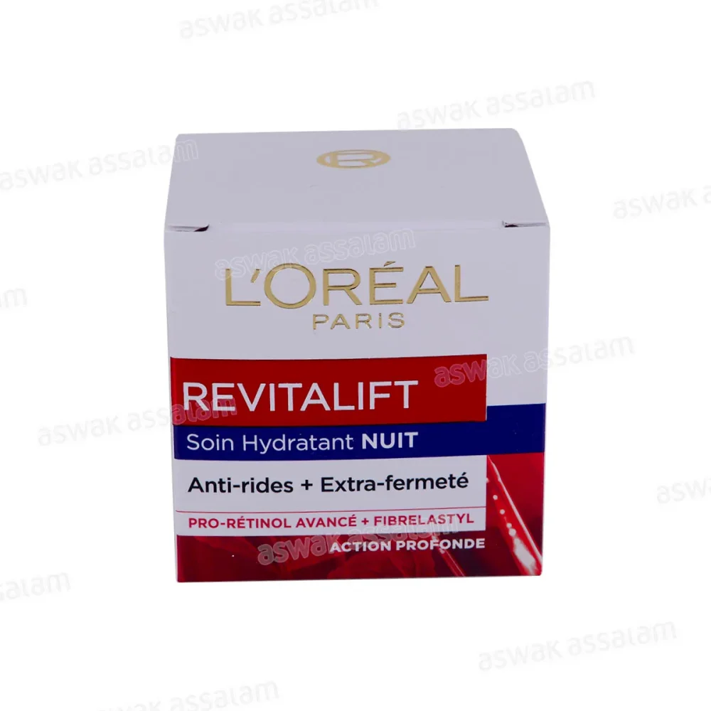 L’ORÉAL paris  REVITALIFT SOIN HYDRATANT NUIT ANTI RIDES ET EXTRA FERMETÉ  50ML