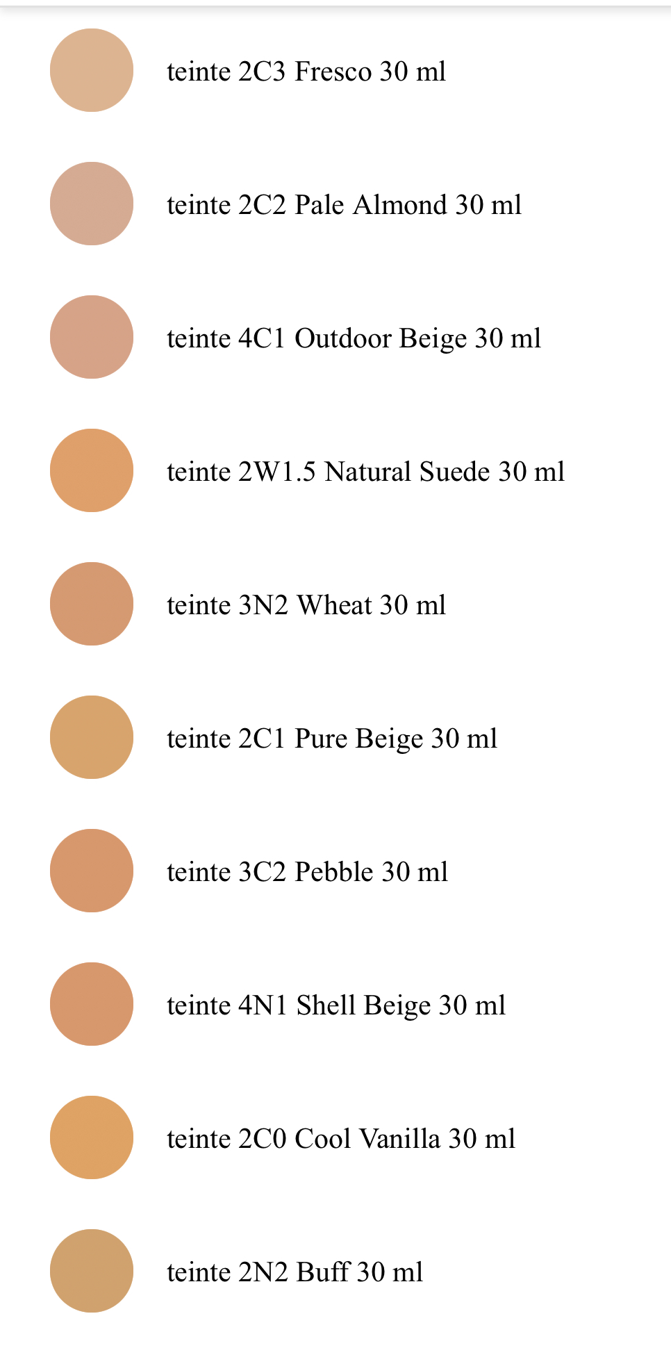 ESTEE LAUDER Double Wear Teint Longue Tenue Intransferable SPF10 Couleur 2N1