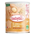 Babybio 5 Céréales Nature Bio  220g