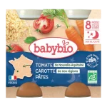 Babybio COMPOTÉE DE CAROTTE DES LANDES TOMATE DE NOUVELLE-AQUITAINE PÂTES