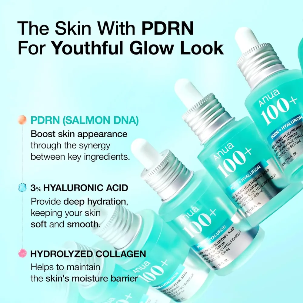 ANUA  100+ PDRN + Hyaluronic Acid Capsule 100 Serum - 30ml