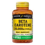 MASON NATURAL BETA CAROTENE 25000 IU 7500 MCG 100 GELULES