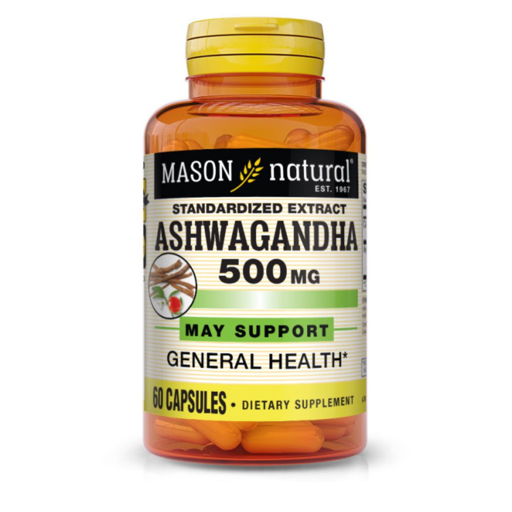 MASON NATURAL ASHWAGANDA 500 MG 60 CAPSULES