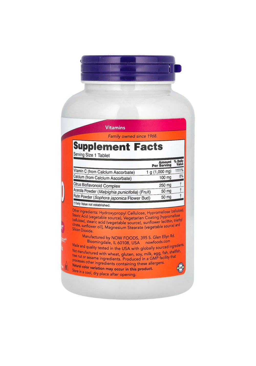 Now Foods, Complexe à la vitamine C 1000 tamponnée, 180 comprimés Now Foods, Complexe à la vitamine C 1000 tamponnée, 180 comprimés