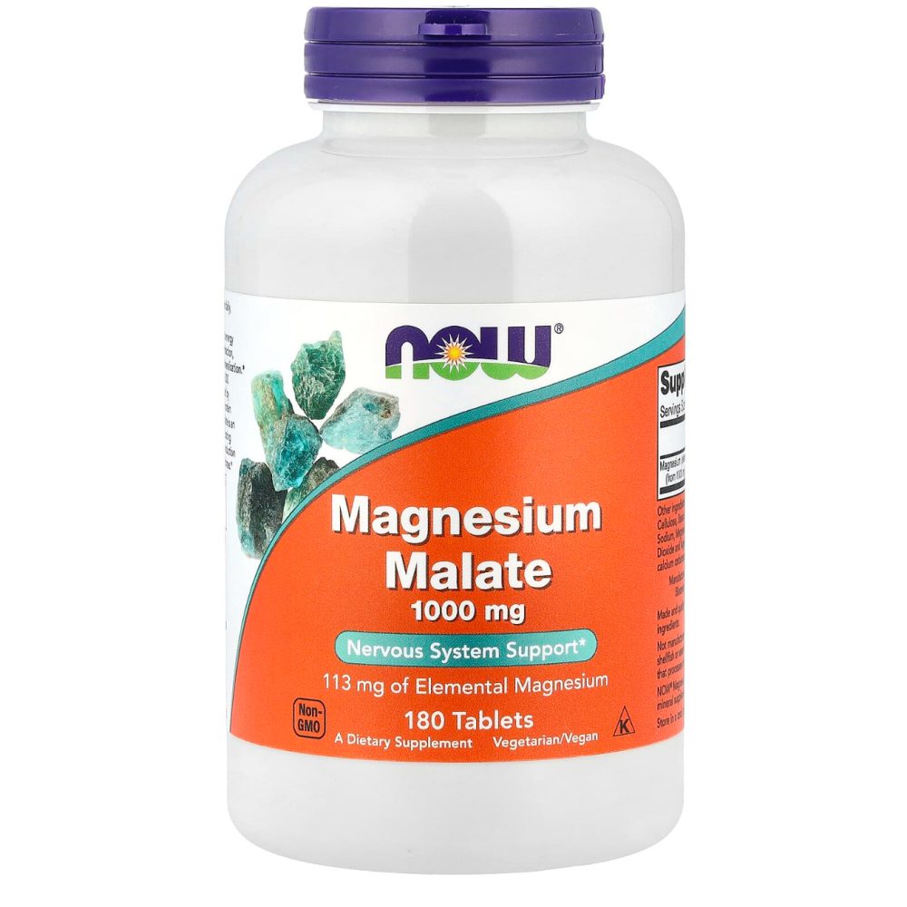 NOW Foods  Magnesium Malate 1000 mg 180 Tablets