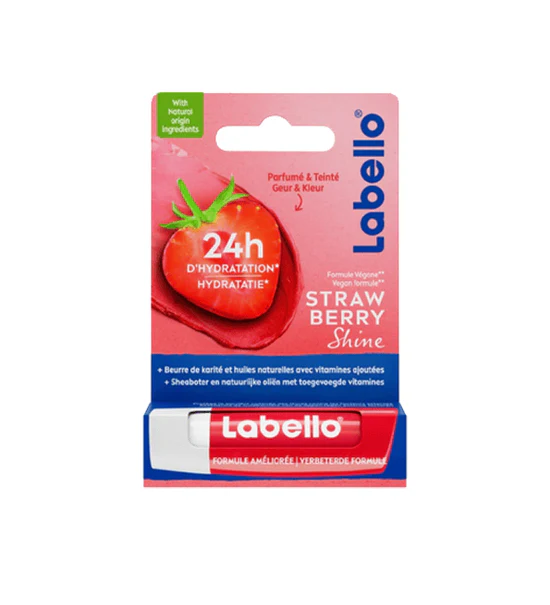 LABELLO STICK LÈVRES BRILLANCE FRUITÉE FRAISE 4.8G