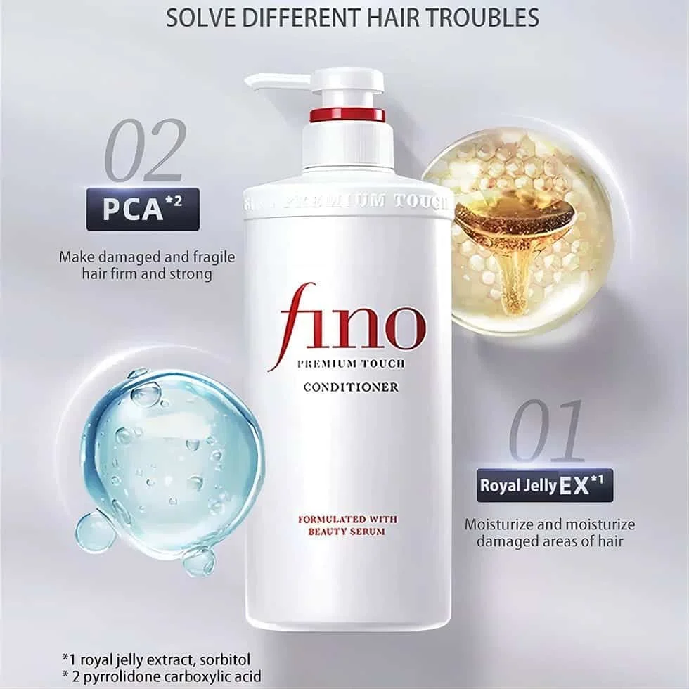 Fino Premium Touch Hair Conditioner  Après-shampooing Réparateur et Nourrissant 550ml