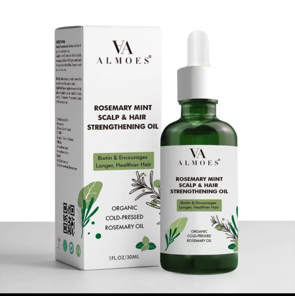 ALMOES  ROSEMARY MINT SCALP & HAIR STRENGTHENING OIL 30ml