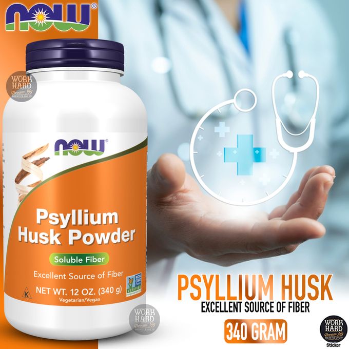 NOW Foods  Poudre de coques de psyllium 340 g