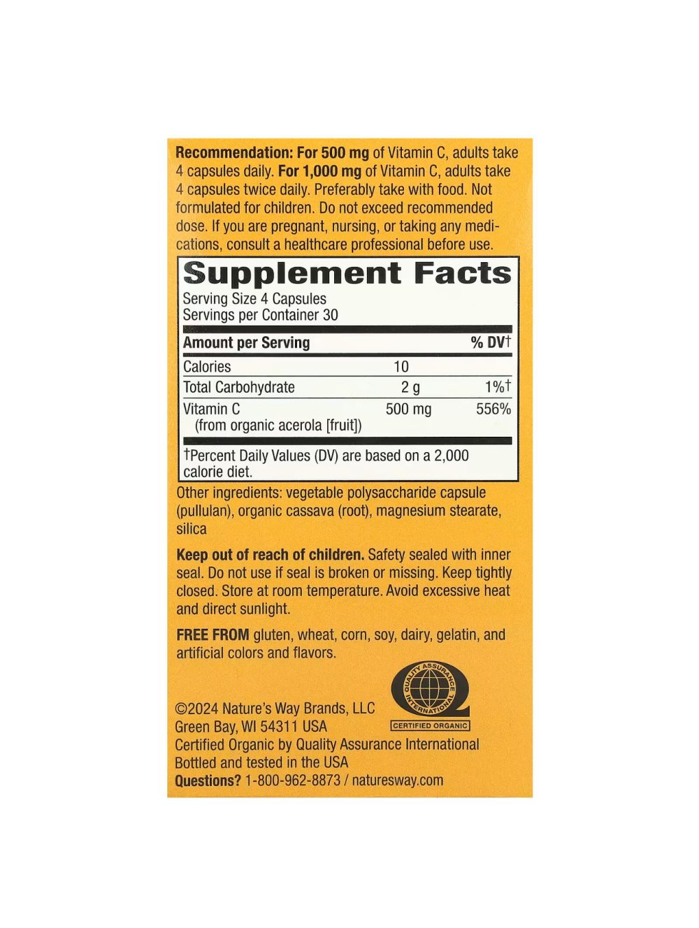 Nature’s Way Alive Vitamine C 500 mg 120 capsules