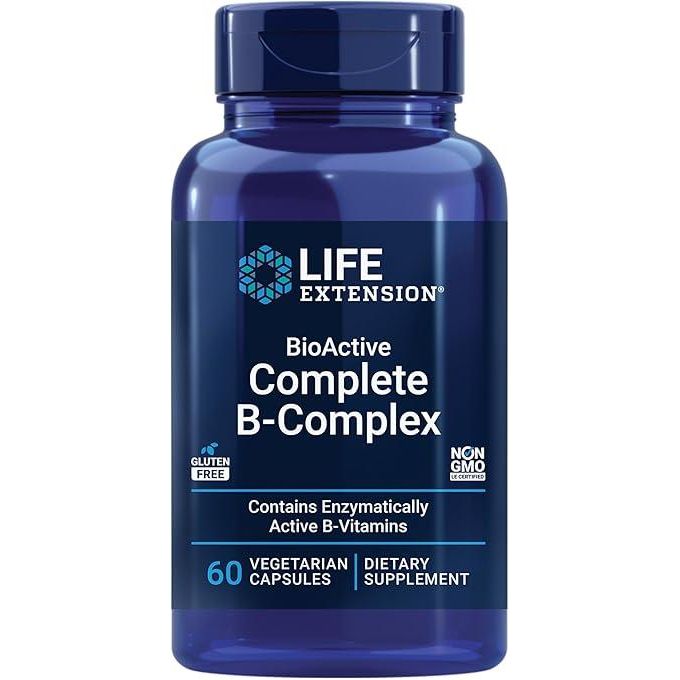 Life Extension Vitamine B Complex BioActive 60 Vegetarian Capsules