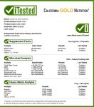 CALIFORNIA GOLD NUTRITION MASTIC GUM 500mg 60capsules