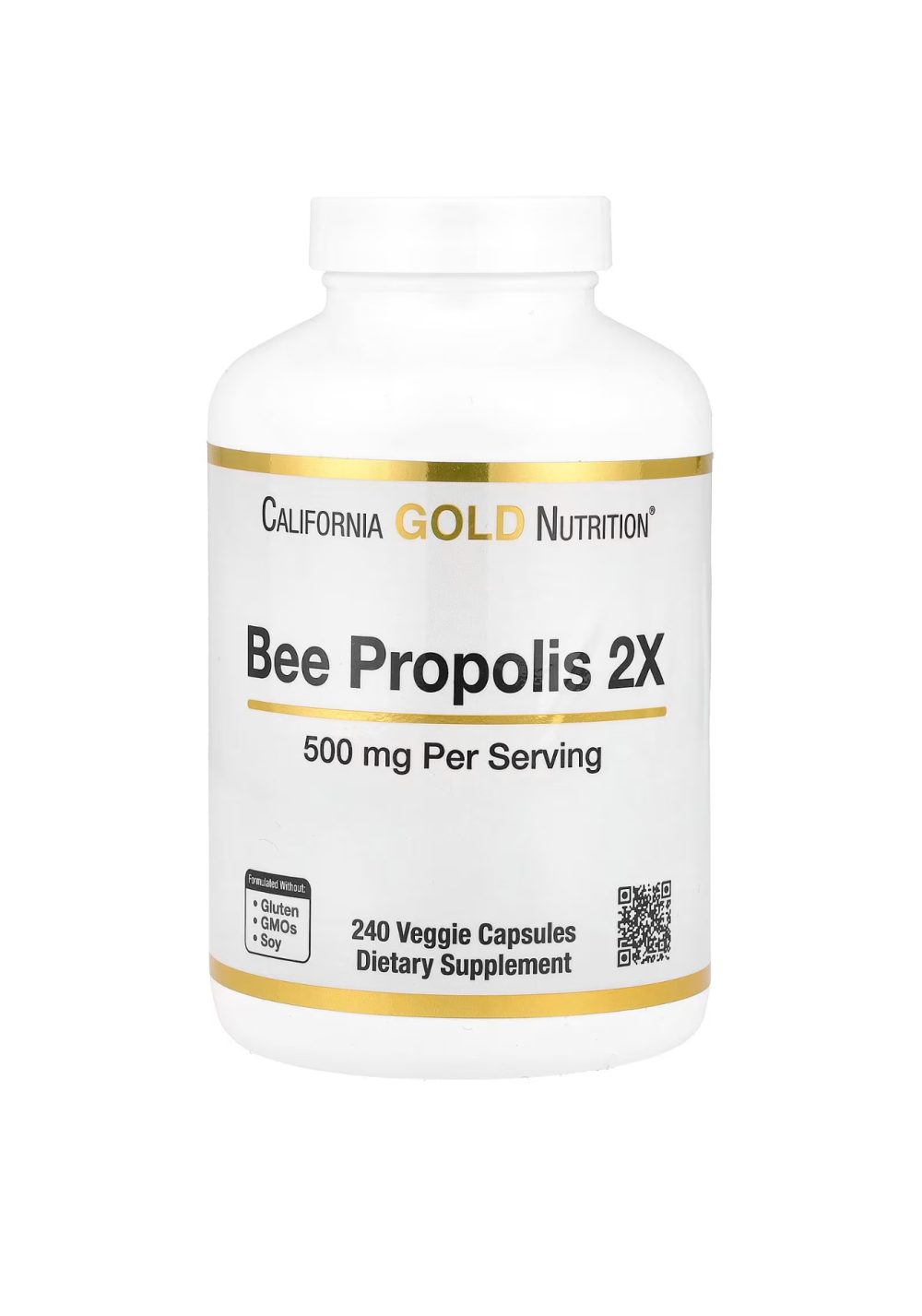 CALIFORNIA GOLD NUTRITION BEE PROPOLIS 2X 500mg 240 capsules
