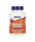 NOW Foods, Choline et inositol, 100 capsules végétales