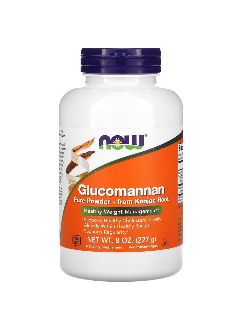 Glucomannan poudre pure de racine de konjac 227g
