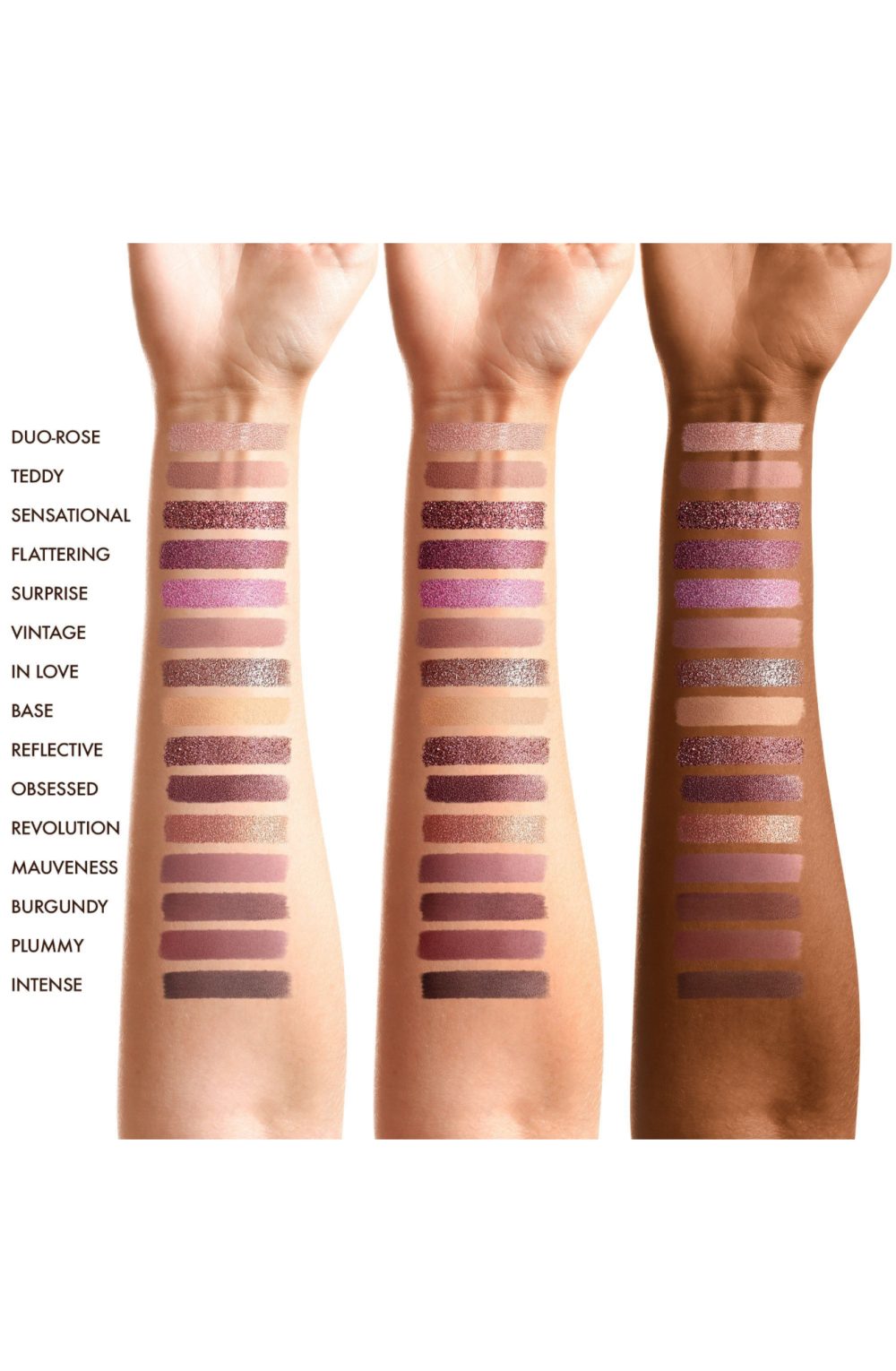 ROSEMANIAC SHADE OF BLOSSOM Palette composée de 15 ombres à paupières aux textures particulières