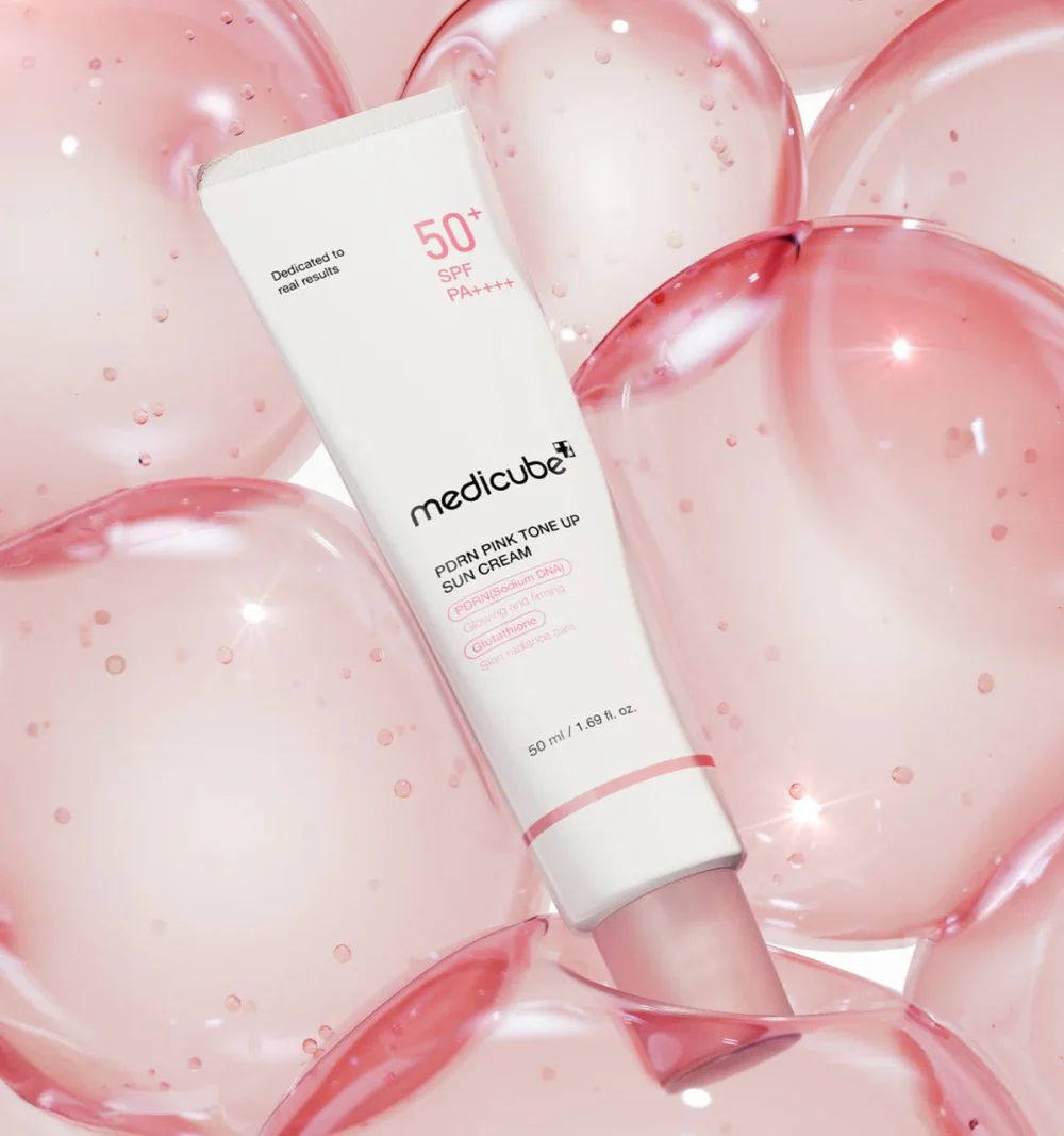 MEDICUBE PDRN Pink Tone Up Sunscreen SPF50+ PA++++ 50ml