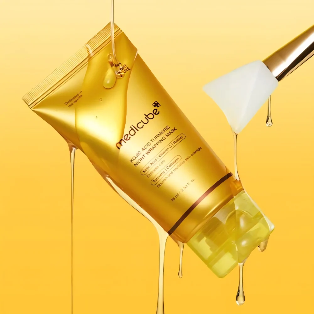 MEDICUBE KOJIC ACID TURMERIC NIGHT WRAPPING MASK 75 ML