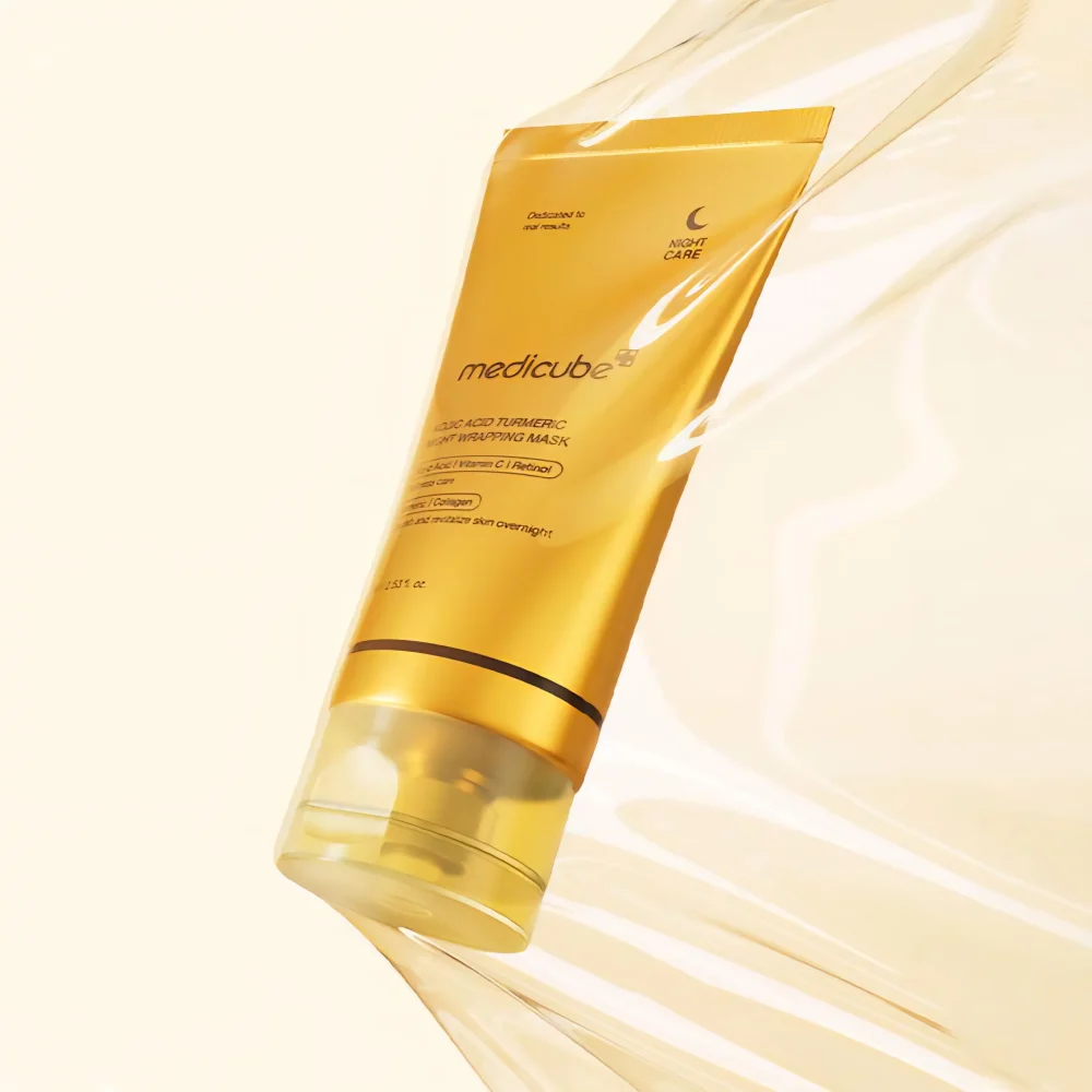 MEDICUBE KOJIC ACID TURMERIC NIGHT WRAPPING MASK 75 ML