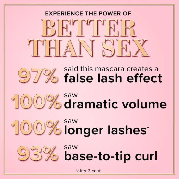 Too Faced Mascara volumisant et allongeant Better Than Sex Too Faced Mascara volumisant et allongeant Better Than Sex
