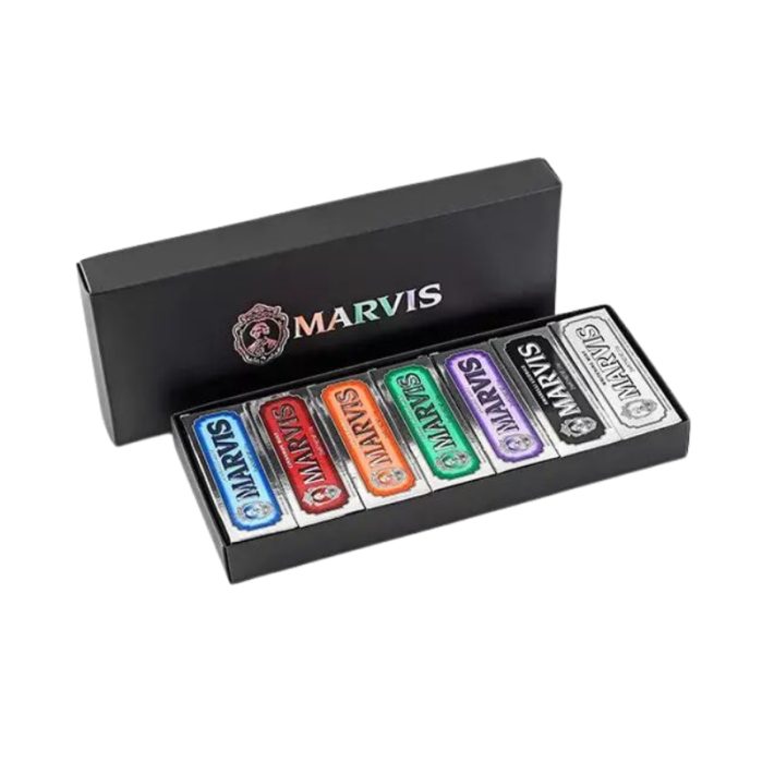 MARVIS SET DE 7 MINI DENTIFRICES AROMATISES 7X25