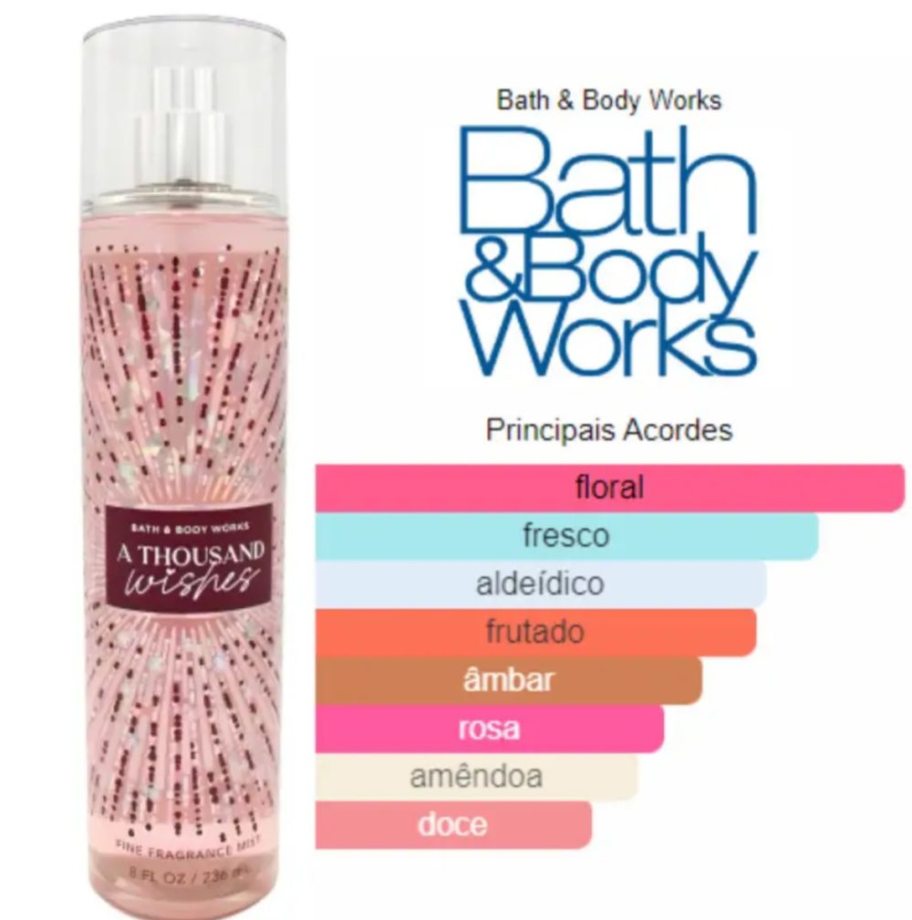 BATH & BODY WORKS - BRUME PARFUMÉE A THOUSAND WISHES 236ml