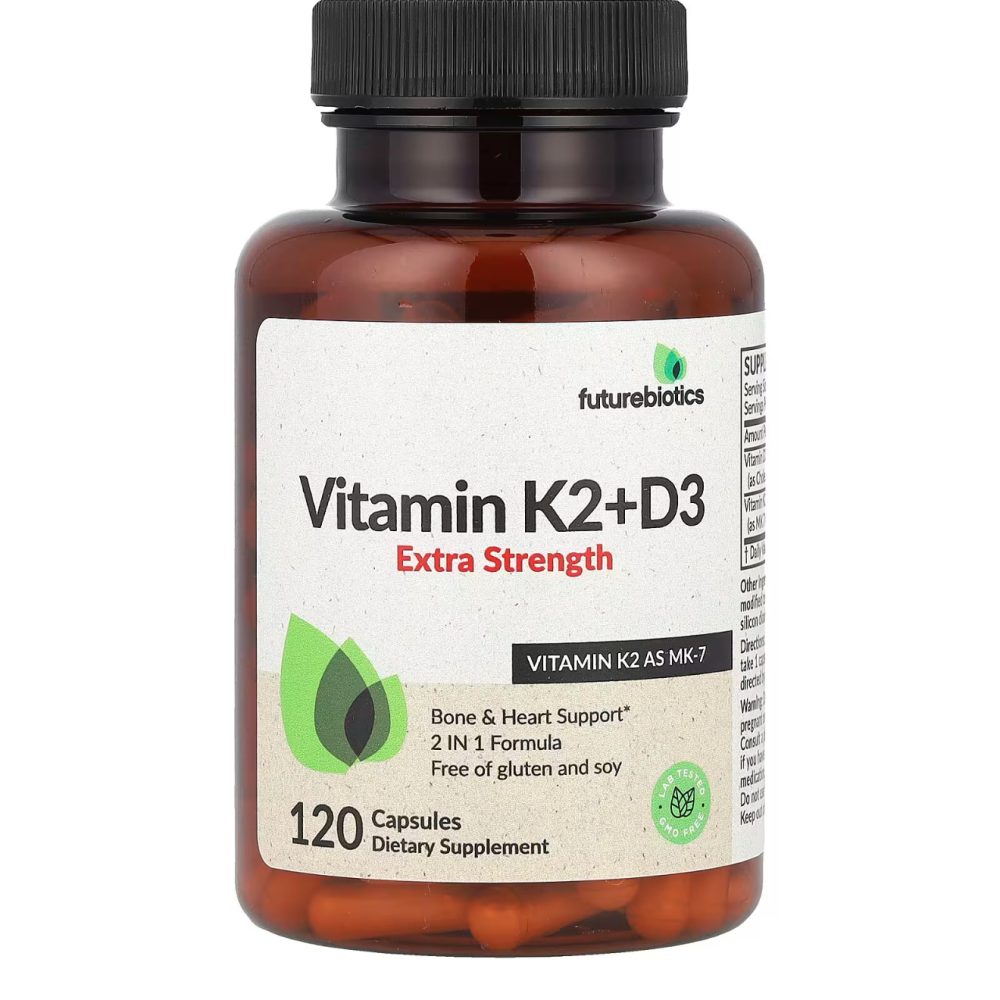 Futurebiotics  Vitamine K2 M7+ D3, 10000mcg 120 capsules