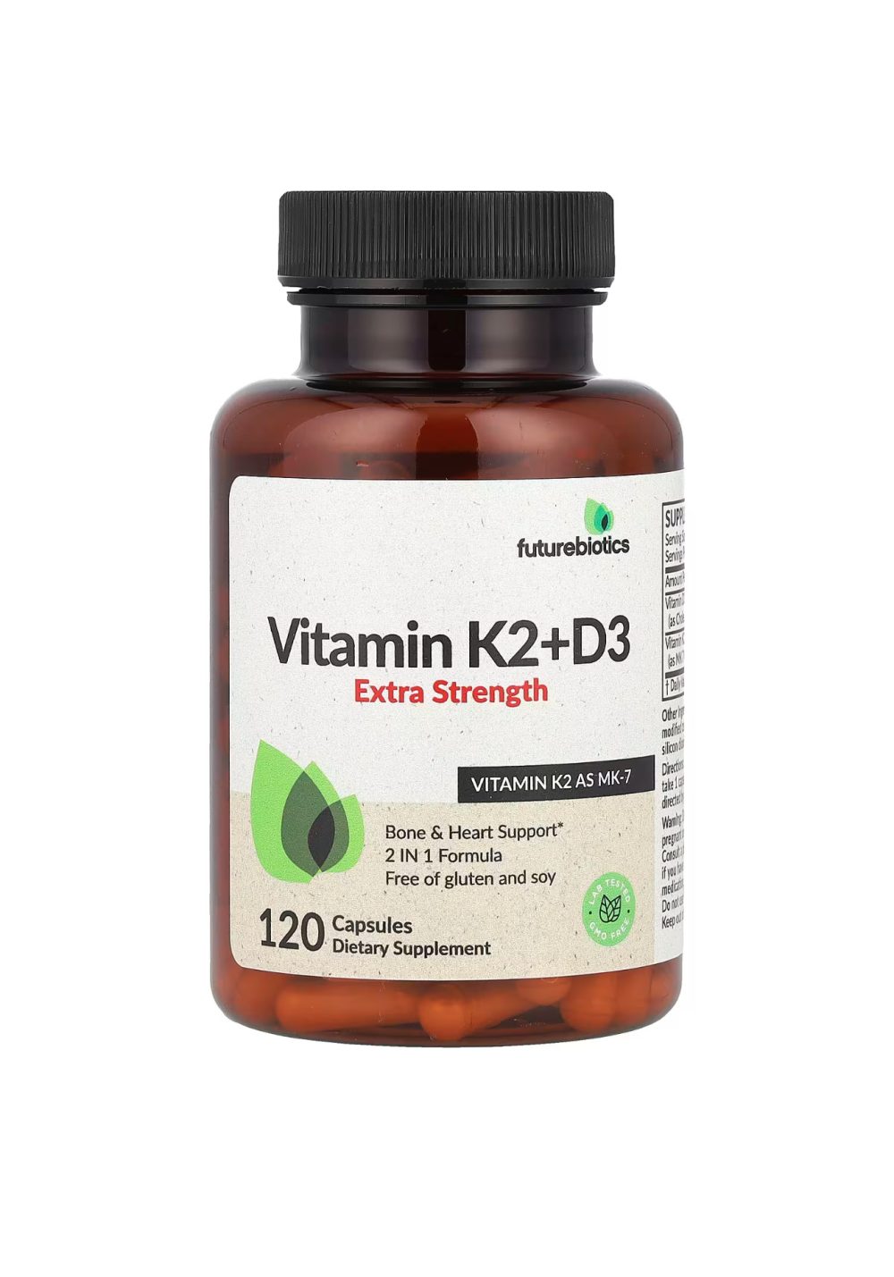 Futurebiotics  Vitamine K2 M7+ D3, 10000mcg 120 capsules