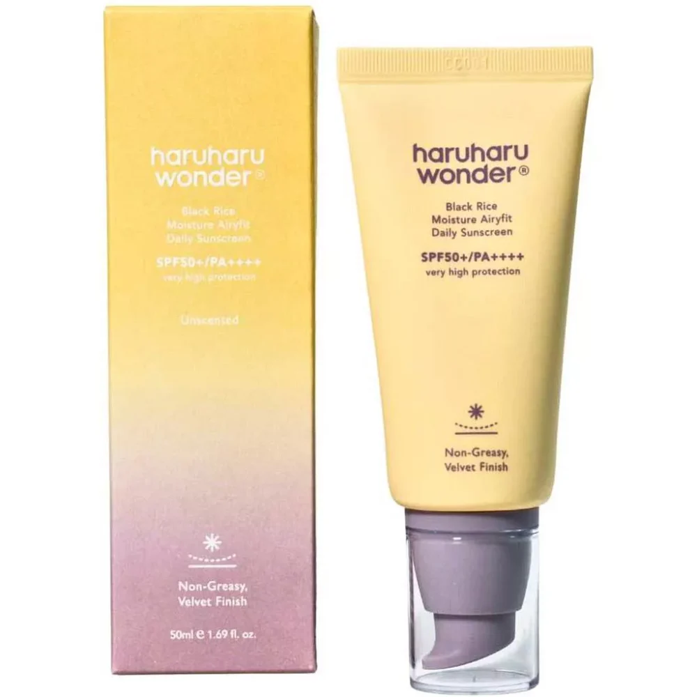 HARUHARU WONDER BLACK RICE MOISTURE AIRYFIT DAILY SUNSCREEN SPF50+ PA++++ 50ML
