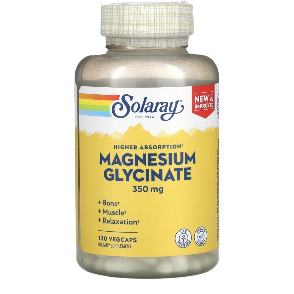 Solaray MAGNÉSIUM GLYCINATE à haute absorption 120capsules
