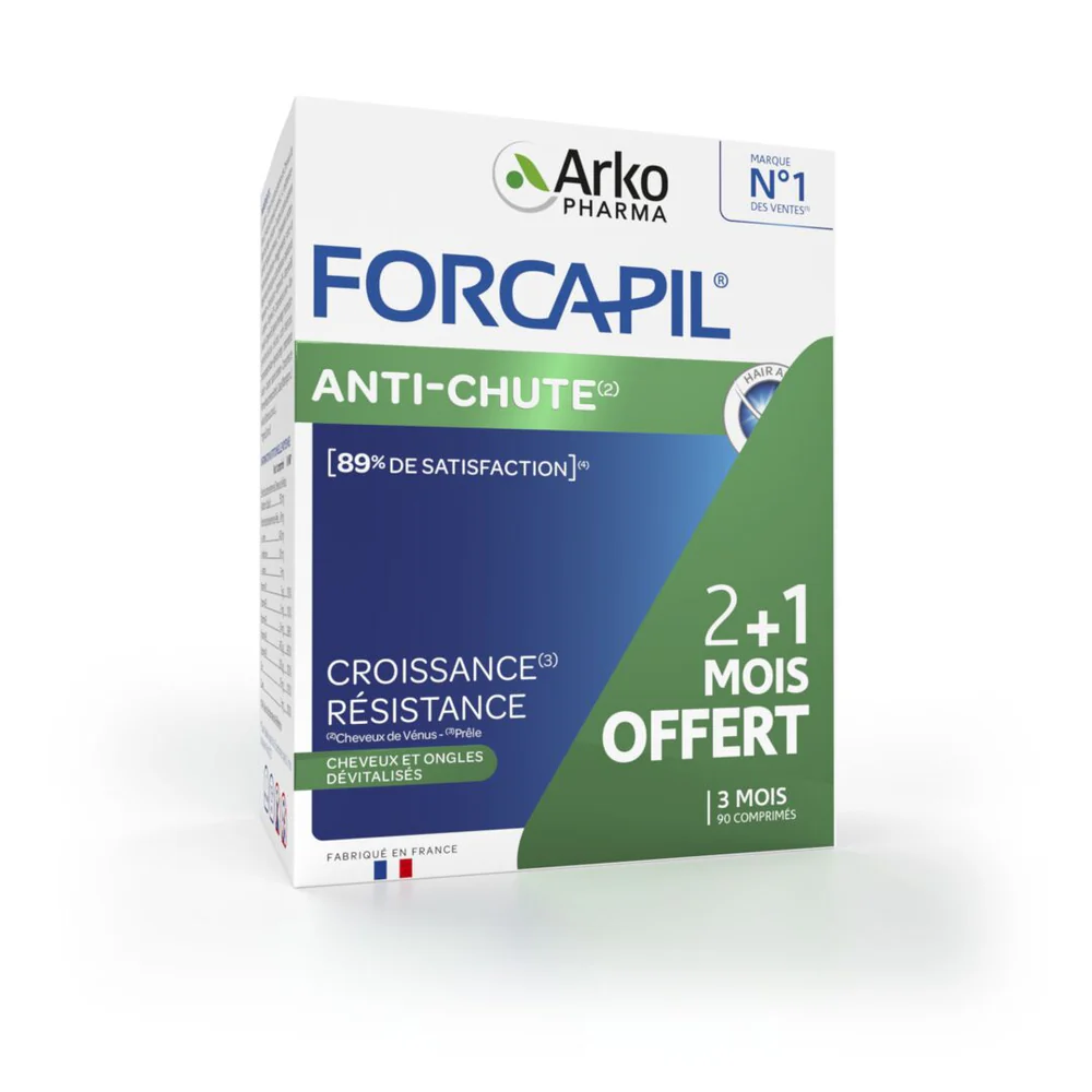 Forcapil Anti-chute FORCE CROISSANCE 2 + 1 MOIS OFFERT