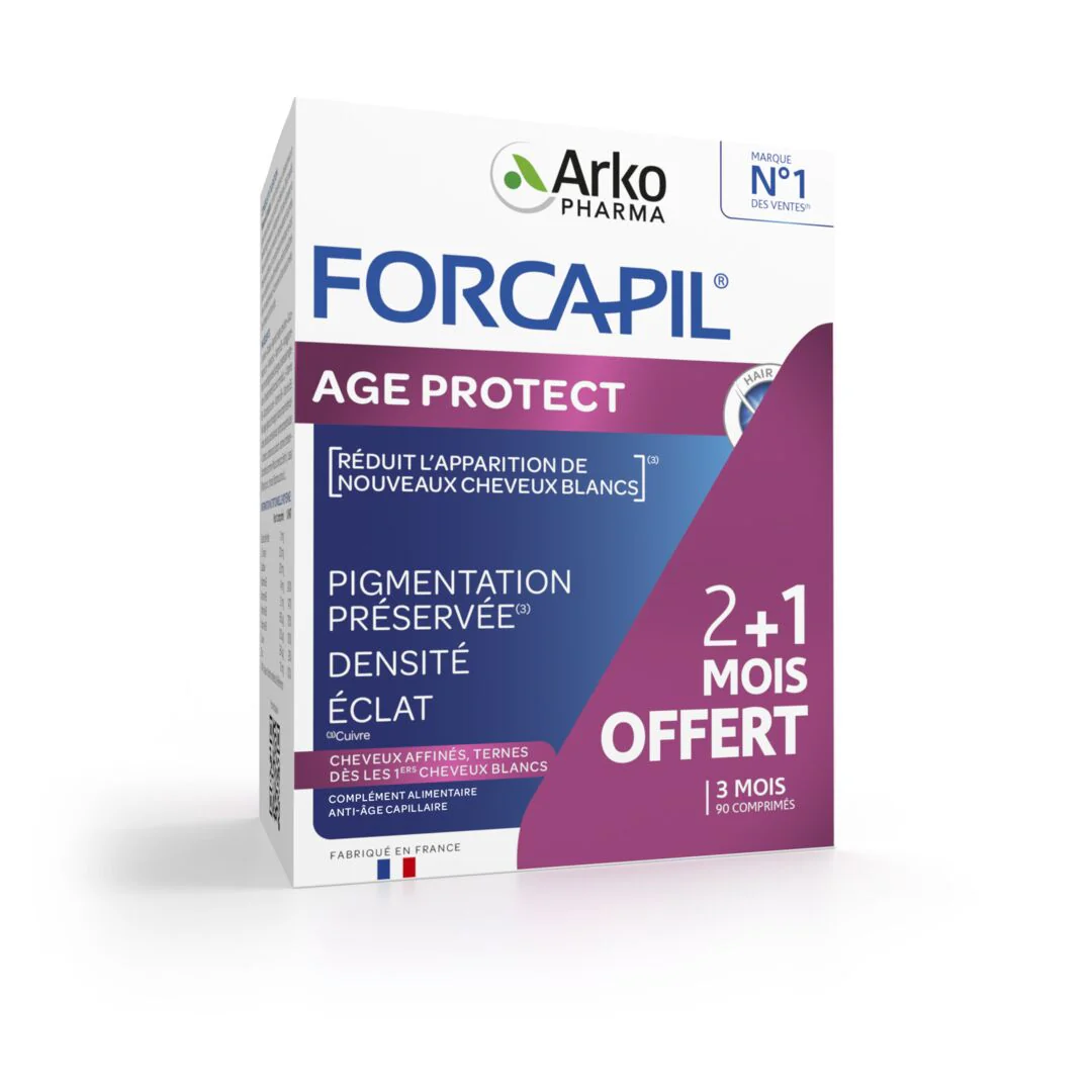 Forcapil® Age Protect comprimé 2+1 mois offert
