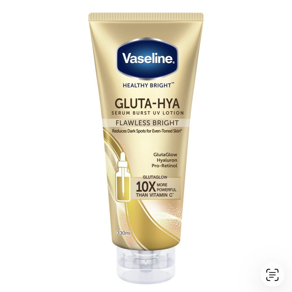 Vaseline  Gluta Hya Serum Burst Lotion Flawless Bright 330ml