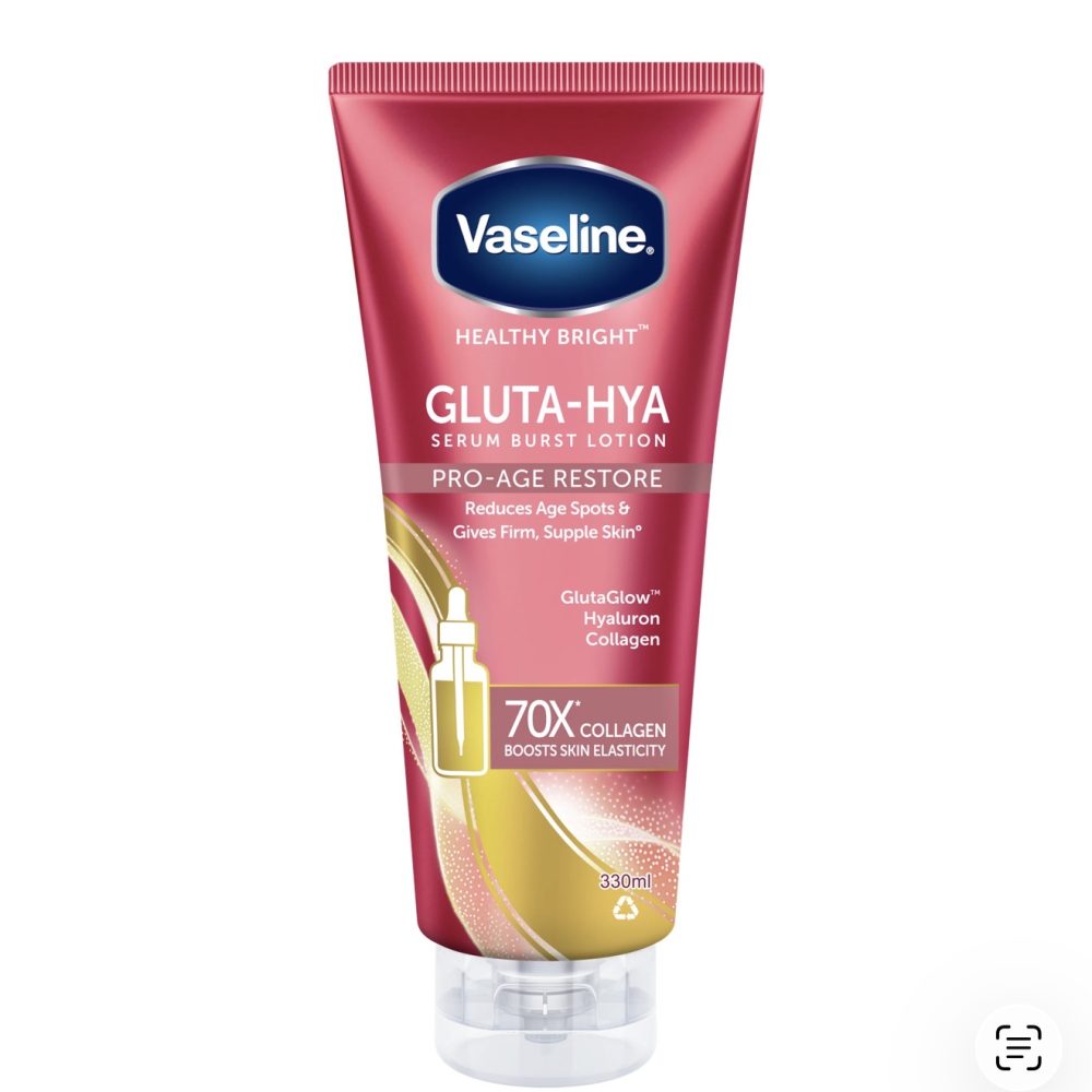 Vaseline  Gluta Hya Serum Burst Lotion Pro Age Restore 330ml