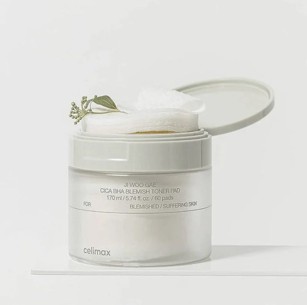 Celimax Ji Woo Gae Cica BHA Blemish Toner Pad 60 pads 170ml