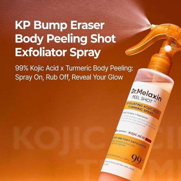 Dr Melaxin Peel Shot Exfoliating Kojic Acid Turmeric Spray 200ml Dr Melaxin Peel Shot Exfoliating Kojic Acid Turmeric Spray 200ml