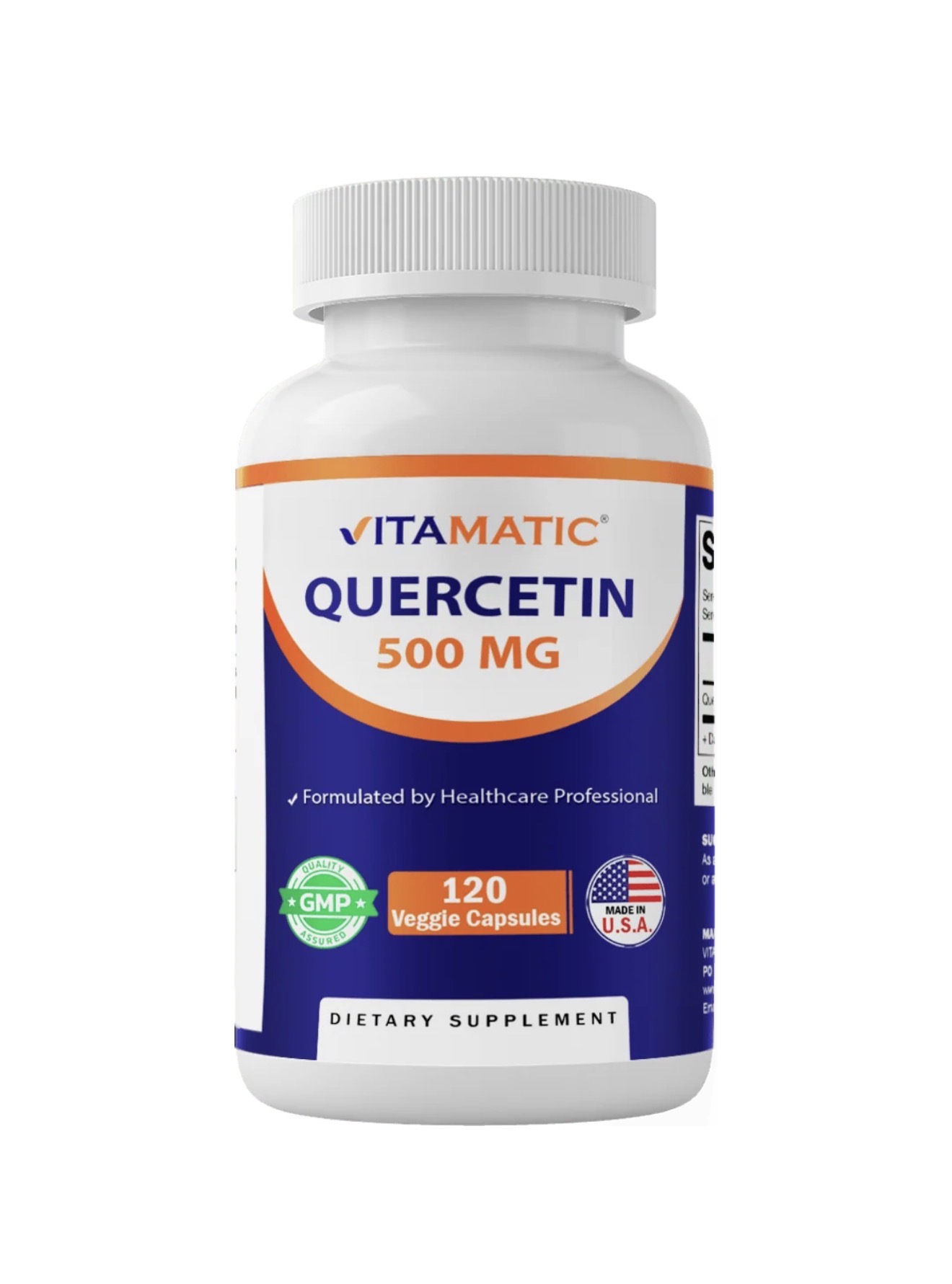 VITAMATIC Quercetin 500 Mg – 120 Vegetable Capsules