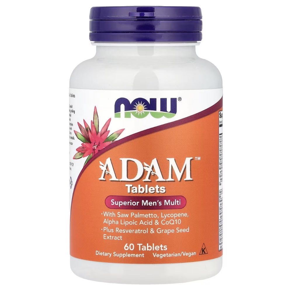 NOW FOODS ADAM Complements Multivitamine Supérieure Pour Homme 60 tablets