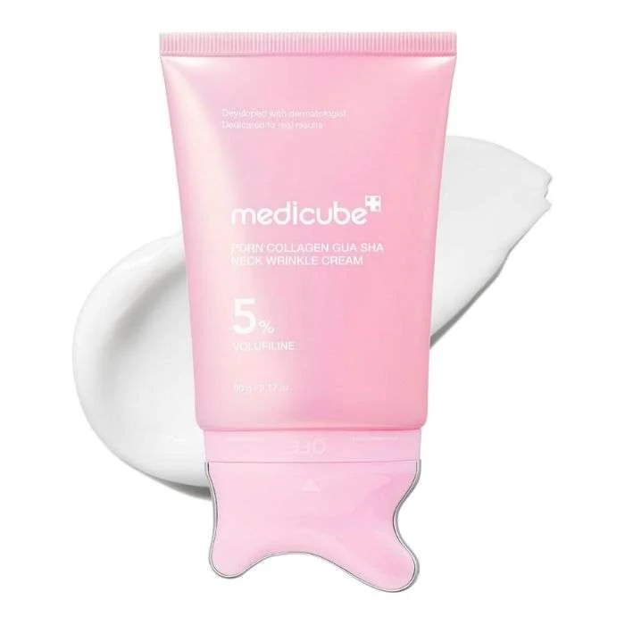MEDICUBE PDRN COLLAGEN GUA SHA NECK WRINKLE CREAM 5% VOLUFILINE 90 G